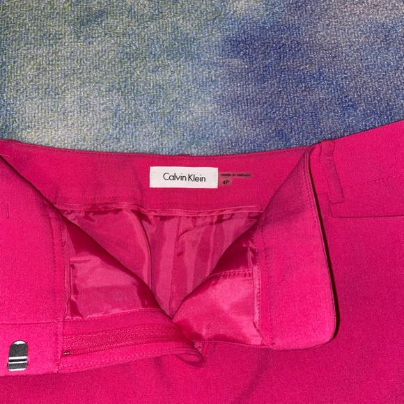 Women’s Calvin Klein Hot Pink Pencil Skirt Size 4 - Picture 2 of 4